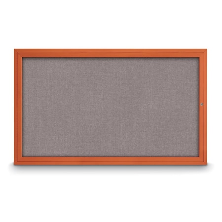 United Visual Products Slim Enclosed Corkboard, 24"x36", Black Alum Frame/Black UVEB2436-BLACK-BLACK